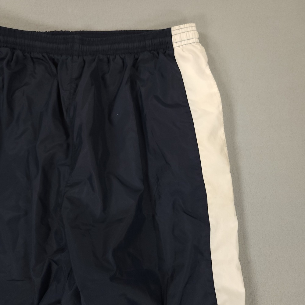 Vintage 2000's Adidas Windbreaker Nylon Blue Track Pants Ankle Zip Men's Size M - Picture 10 of 14